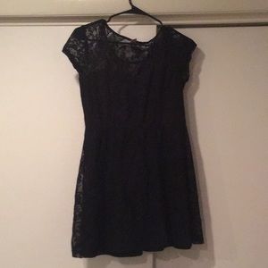Black lace dress